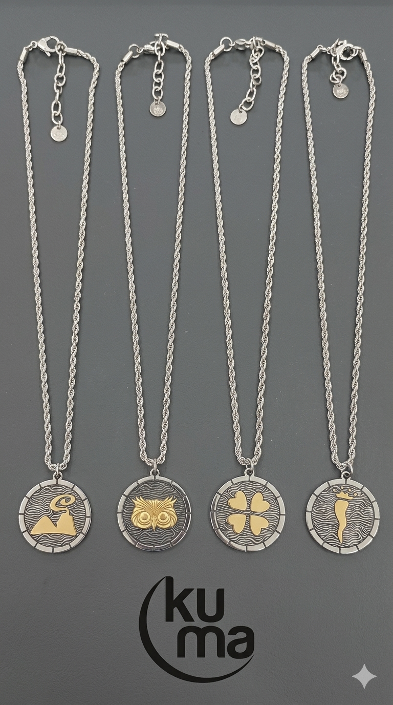 Kuma Gioielli "Fortuna Eterna."Saggezza, protezione e visione.La luce che guida il tuo destino."